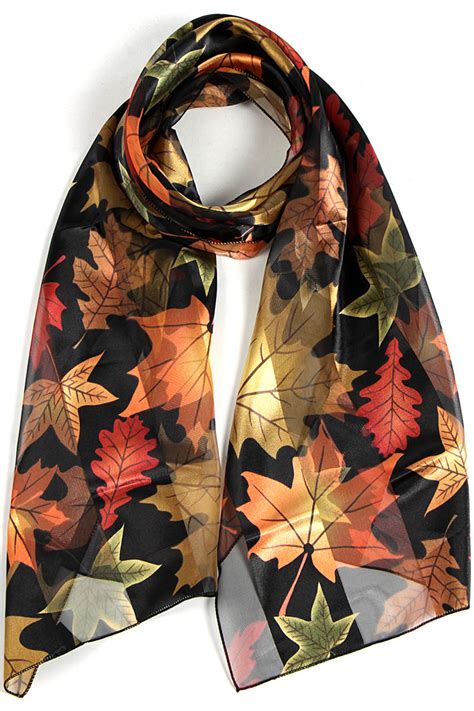 autumn silk leaves|teal and autumn silk scarves.